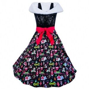 Disneyland Disney Dress Shop Christmas Ornament Black Sequin Dress Holiday 2018